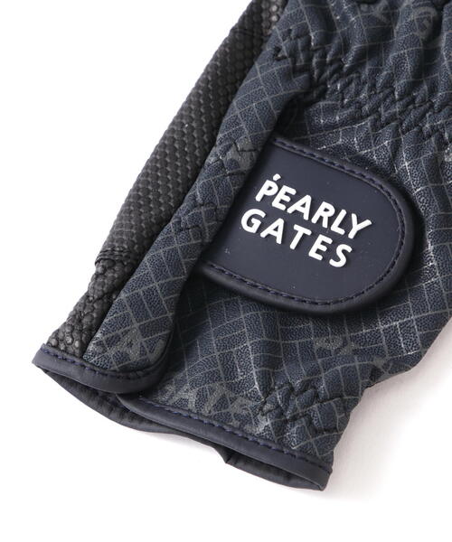 PEARLY GATES(パーリーゲイツ)の「【PEARLY GATES】IT グローブ (両手用) (LADIES)(ゴルフグッズ・レディース・ネイビー/ホワイト・SS/S)」の5枚目の写真