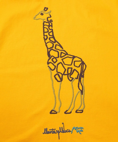 Mountain Mania(マウンテンマニア)の「Mountain Mania/マウンテンマニア EMBROIDERY STYLE ANIMAL ONE STROKE PRINT TEE(Tシャツ/カットソー・メンズ・イエロー/ダークオレンジ・MEDIUM/LARGE/X-LARGE)」の12枚目の写真