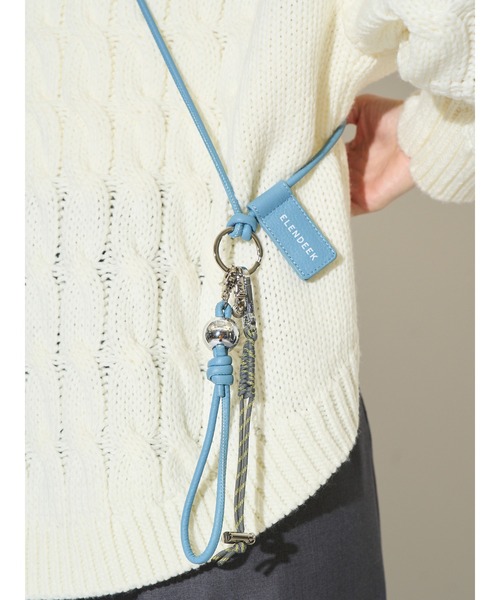 ELENDEEK(エレンディーク)の「マルチスマホレザーショルダー(スマホケース/カバー・レディース・ブルー/シルバー/ブラウン/ブラック/ラベンダー/イエロー・FREE)」の4枚目の写真