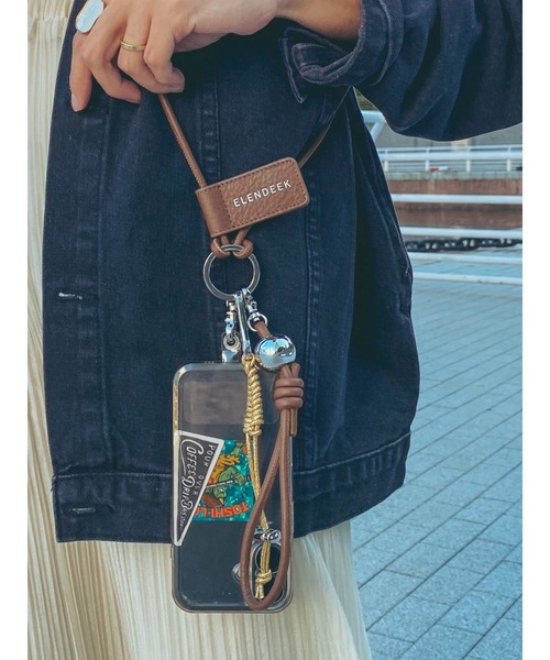 ELENDEEK(エレンディーク)の「マルチスマホレザーショルダー(スマホケース/カバー・レディース・ブルー/シルバー/ブラウン/ブラック/ラベンダー/イエロー・FREE)」の7枚目の写真