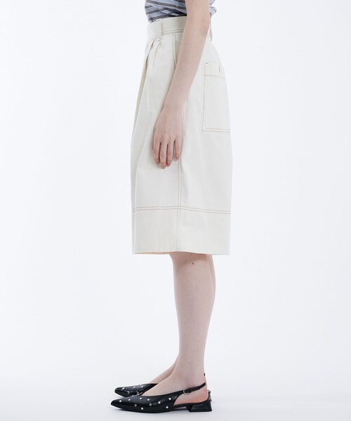 PUBLIC TOKYO(パブリックトウキョウ)の「ワークステッチハーフパンツ(その他パンツ・レディース・ブラック/ホワイト・1/2)」の14枚目の写真