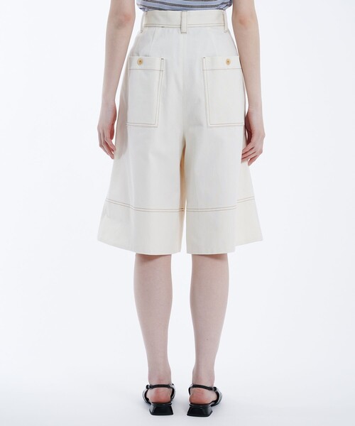 PUBLIC TOKYO(パブリックトウキョウ)の「ワークステッチハーフパンツ(その他パンツ・レディース・ブラック/ホワイト・1/2)」の15枚目の写真