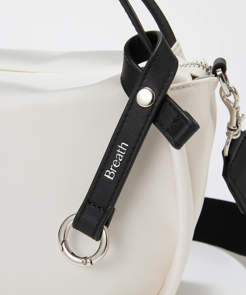 Breath TOPKAPI】【撥水】ツヤ ナイロン ショルダー付き ラウンド