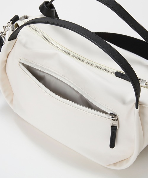 Breath TOPKAPI】【撥水】ツヤ ナイロン ショルダー付き ラウンド