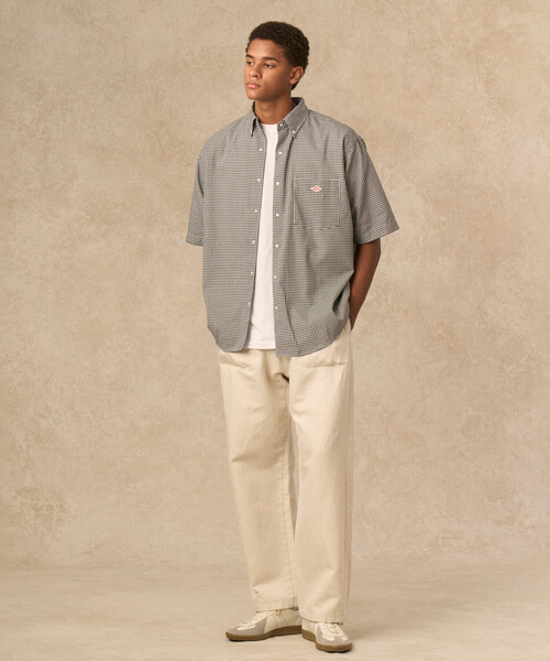 DANTON(ダントン)の「DANTON | プランサーボタンダウン 半袖シャツ MEN(シャツ/ブラウス・メンズ・グリーン系その他/ブラック系その他・38/42/40)」の17枚目の写真