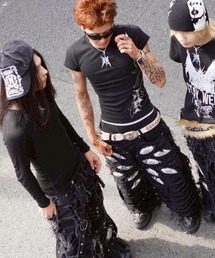 UNIZ（ユニズ）の「【UNIZ】White Eyes Pants / 【ユニズ】ホワイトアイズダメージワイドデニムパンツ（デニムパンツ）」