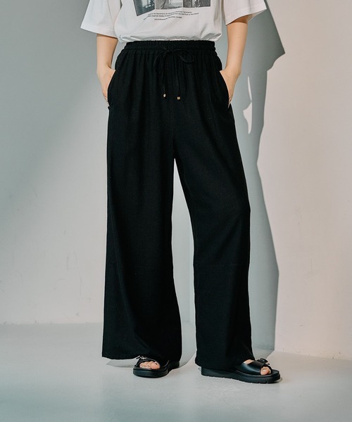 m_c_0718様　ノッティング LEPSIM パンツ リネンブレンドイージーパンツ 290899 レディース