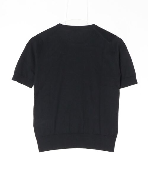 JOHN SMEDLEY(ジョンスメドレー)の「JOHN SMEDLEY NELL ジョンスメドレー 半袖コットンニットプルオーバー Tシャツ(Tシャツ/カットソー・レディース・ネイビー/ブラック/ベージュ系1/ベージュ系・LARGE/MEDIUM/SMALL)」の14枚目の写真