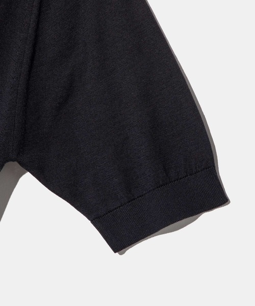 JOHN SMEDLEY(ジョンスメドレー)の「JOHN SMEDLEY NELL ジョンスメドレー 半袖コットンニットプルオーバー Tシャツ(Tシャツ/カットソー・レディース・ネイビー/ブラック/ベージュ系1/ベージュ系・LARGE/MEDIUM/SMALL)」の10枚目の写真