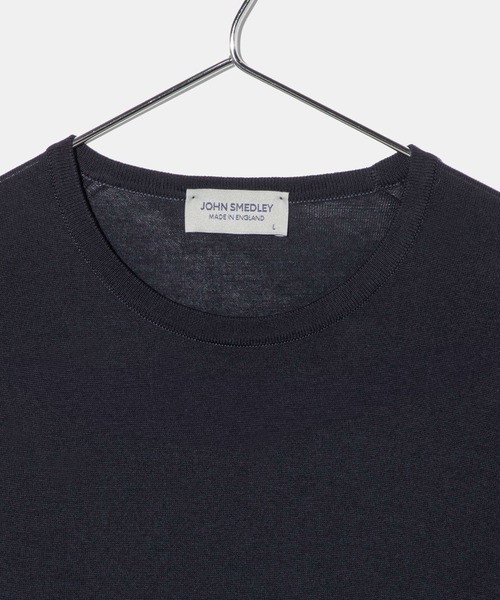 JOHN SMEDLEY(ジョンスメドレー)の「JOHN SMEDLEY NELL ジョンスメドレー 半袖コットンニットプルオーバー Tシャツ(Tシャツ/カットソー・レディース・ネイビー/ブラック/ベージュ系1/ベージュ系・LARGE/MEDIUM/SMALL)」の13枚目の写真