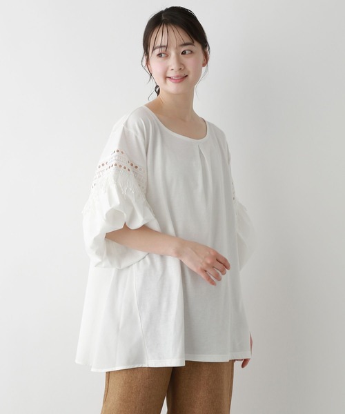 FOUND GOOD（ファウンドグッド）の「makiフハクキリカエチュニック（その他トップス・レディース・ブラック/ホワイト系5/ベージュ・L/M/S）」の16枚目の写真