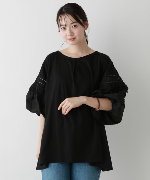 FOUND GOOD（ファウンドグッド）の「makiフハクキリカエチュニック（その他トップス・レディース・ブラック/ホワイト系5/ベージュ・L/M/S）」の20枚目の写真