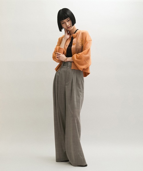 ADAM ET ROPE' 完売 【接触冷感】タックパンツ ADAM ET ROPE'｜【接触冷感】タックパンツ | Rakuten Fashion