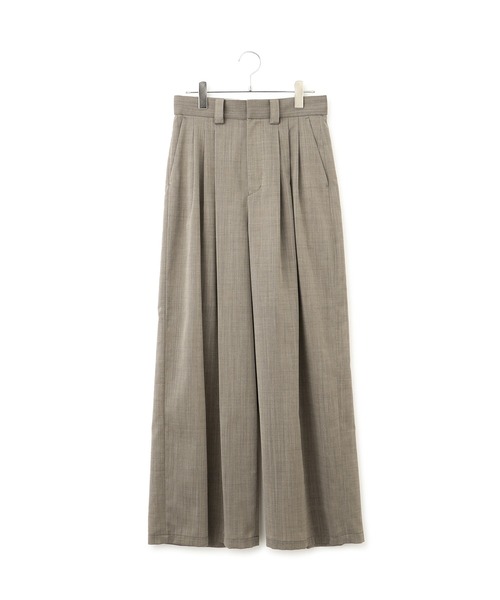 【完売品】アダムエロペ　ストレッチフラノ 1タックパンツ ADAM ET ROPE'（アダムエロペ）の「ストレッチフラノ 1タック