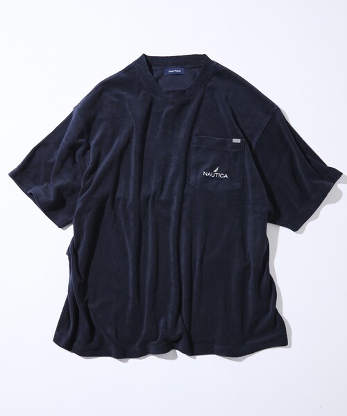 NAUTICA（ノーティカ）の「NAUTICA/ノーティカ ビックシルエット パイル ポケットTシャツ ボーダー柄（Tシャツ/カットソー・メンズ・ライトグレー/ネイビー/ブラウン/その他13・MEDIUM/LARGE/X-LARGE）」の5枚目の写真