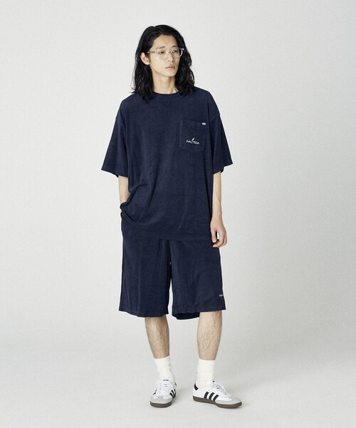 NAUTICA（ノーティカ）の「NAUTICA/ノーティカ ビックシルエット パイル ポケットTシャツ ボーダー柄（Tシャツ/カットソー・メンズ・ライトグレー/ネイビー/ブラウン/その他13・MEDIUM/LARGE/X-LARGE）」の21枚目の写真