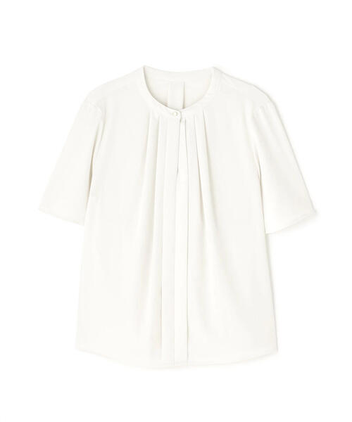 NATURAL BEAUTY BASIC（ナチュラルビューティーベーシック）の「◇フロントタックフレアスリーブブラウス（シャツ/ブラウス・レディース・ベージュ/ブルー/オフホワイト/ブラウン・MEDIUM/SMALL）」の5枚目の写真