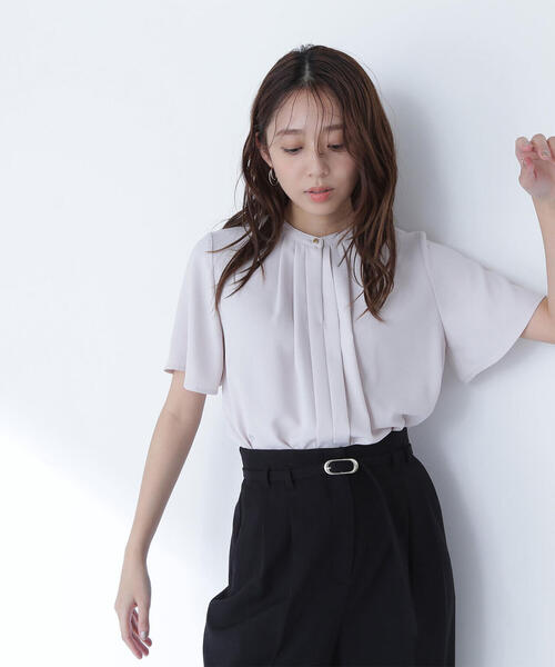 セール】◇フロントタックフレアスリーブブラウス（シャツ/ブラウス