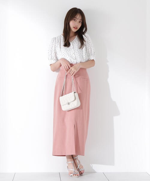 PROPORTION BODY DRESSING(プロポーションボディドレッシング)の「キラボタンブラウス / 1215210608(シャツ/ブラウス・レディース・ブルー/ホワイト系その他/ブラウン・SMALL/MEDIUM)」の13枚目の写真