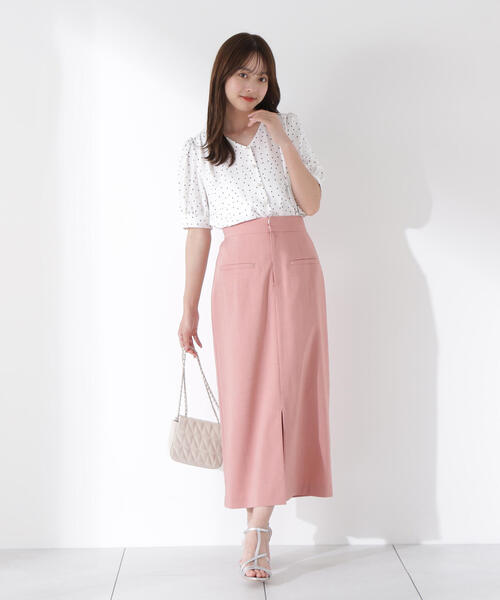 PROPORTION BODY DRESSING(プロポーションボディドレッシング)の「キラボタンブラウス / 1215210608(シャツ/ブラウス・レディース・ブルー/ホワイト系その他/ブラウン・SMALL/MEDIUM)」の14枚目の写真