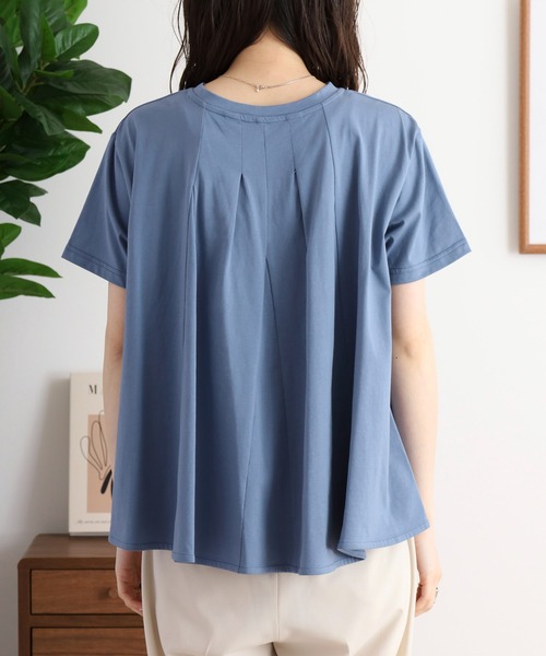 セール】EGLANTINE バックタックロゴプリント半袖カットソー（T