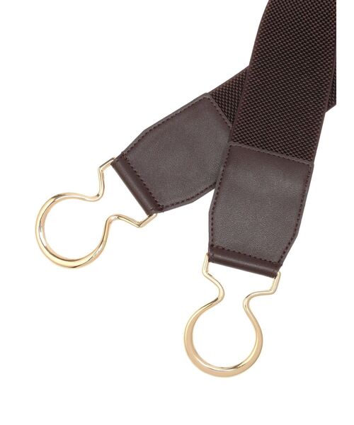 RESEXXY（リゼクシー）の「ゴールドバックルゴムベルト（ベルト・レディース・ブラック/ベージュ/ブラウン・FREE）」の12枚目の写真