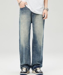 LOWO（ロワ）の「ウォッシュド加工ストレートデニムパンツ（デニムパンツ）」