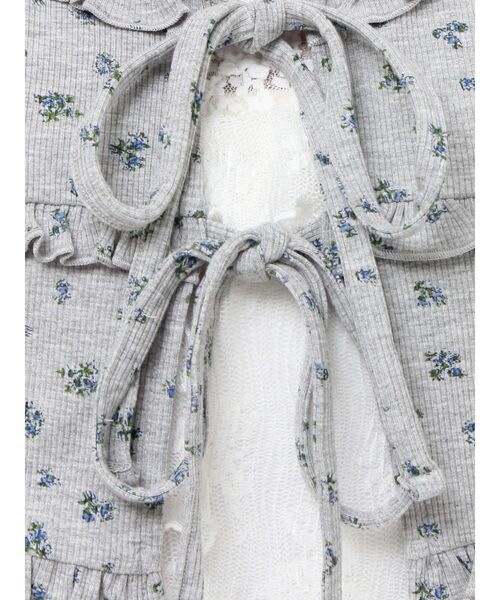 merry jenny（メリージェニー）の「floralフリルリブボレロ（カーディガン/ボレロ・レディース・アイボリー/グレー・FREE）」の11枚目の写真