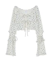 merry jenny | floralフリルリブボレロ(カーディガン/ボレロ)