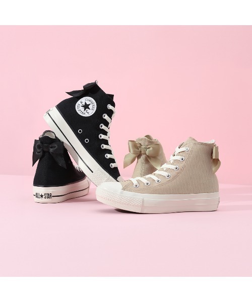 CONVERSE ALL STAR(コンバースオールスター)の「ALL STAR PLTS BACKRIBBON HI / オールスター PLTS バックリボン HI(スニーカー・レディース・ブラック・6/5.5/5/4.5/4/3.5/3)」の10枚目の写真