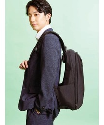 Perfect Suit FActory | 【背中が涼しい・背中のリュック汗解消】背中空間リュック AIR Back Pack ブラック/グレー(ビジネスバッグ)