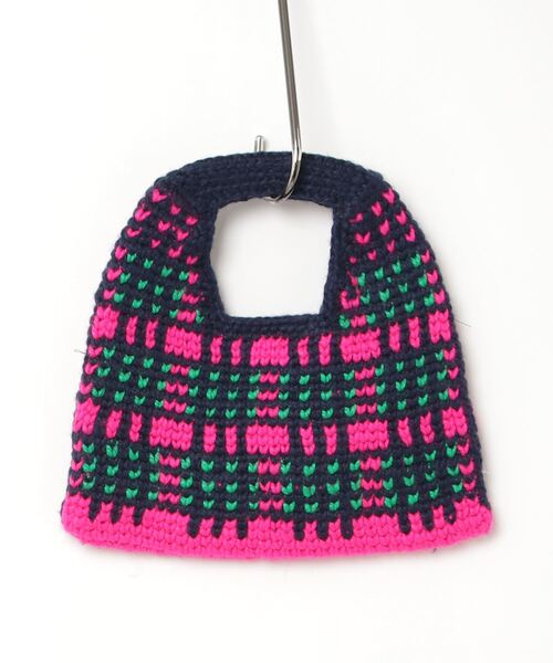 MARNI（マルニ）の「MARNI(マルニ)Kids & Junior かぎ針編みハンドバッグ（ハンドバッグ・キッズ・ネイビー・ONE SIZE）」の2枚目の写真