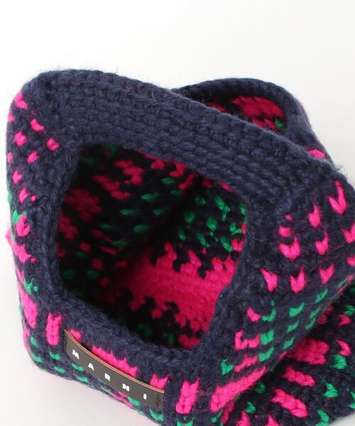 MARNI（マルニ）の「MARNI(マルニ)Kids & Junior かぎ針編みハンドバッグ（ハンドバッグ・キッズ・ネイビー・ONE SIZE）」の4枚目の写真