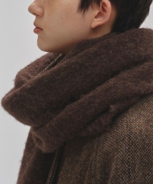 TODAYFUL(トゥデイフル)の「【TODAYFUL/トゥデイフル】Brashed Volume Stole/ブラッシュボリュームストール(ストール/ショール・レディース・チャコールグレー/ダークブラウン・FREE)」の6枚目の写真