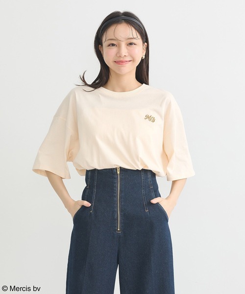 earth music&ecology(アースミュージックアンドエコロジー)の「miffy/earth ミッフィーフレンズアニメーションT(Tシャツ/カットソー・レディース・サックスブルー/オフホワイト/オレンジ系その他・FREE)」の4枚目の写真
