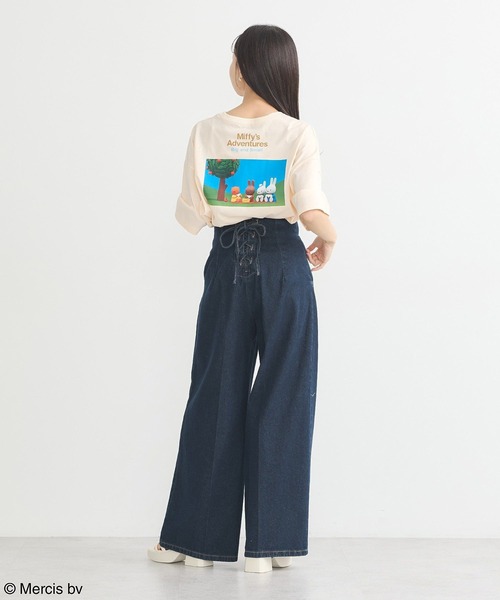 earth music&ecology(アースミュージックアンドエコロジー)の「miffy/earth ミッフィーフレンズアニメーションT(Tシャツ/カットソー・レディース・サックスブルー/オフホワイト/オレンジ系その他・FREE)」の12枚目の写真