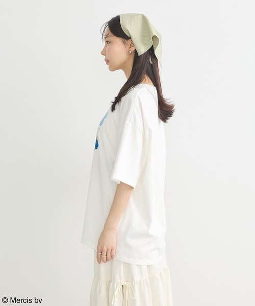 earth music&ecology(アースミュージックアンドエコロジー)の「miffy/earth ミッフィーフレンズアニメーションT(Tシャツ/カットソー・レディース・サックスブルー/オフホワイト/オレンジ系その他・FREE)」の21枚目の写真
