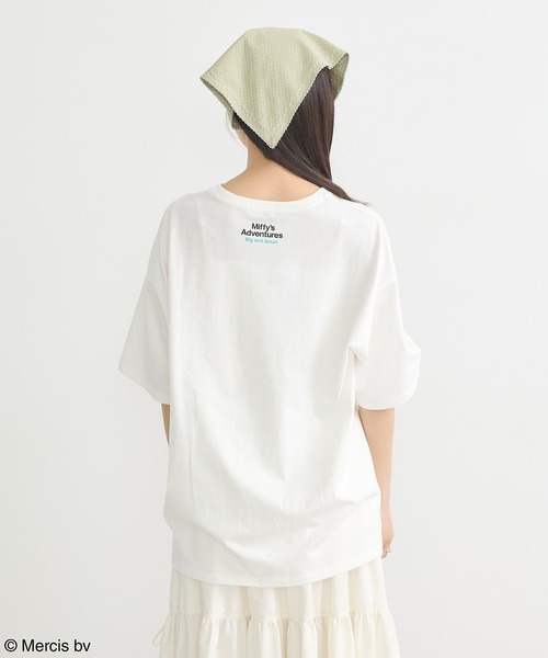 earth music&ecology(アースミュージックアンドエコロジー)の「miffy/earth ミッフィーフレンズアニメーションT(Tシャツ/カットソー・レディース・サックスブルー/オフホワイト/オレンジ系その他・FREE)」の22枚目の写真