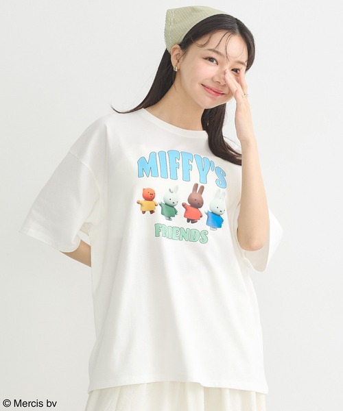 earth music&ecology(アースミュージックアンドエコロジー)の「miffy/earth ミッフィーフレンズアニメーションT(Tシャツ/カットソー・レディース・サックスブルー/オフホワイト/オレンジ系その他・FREE)」の18枚目の写真