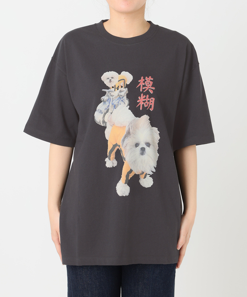 B.C STOCK（ベーセーストック）の「【WEB＋一部店舗限定】モコゾウ カンフーTEE（Tシャツ/カットソー・レディース・ブラック系その他・FREE）」の4枚目の写真