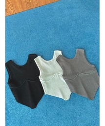 null.（ヌル）の「ビスチェシームニットタンク（ニット/セーター）」