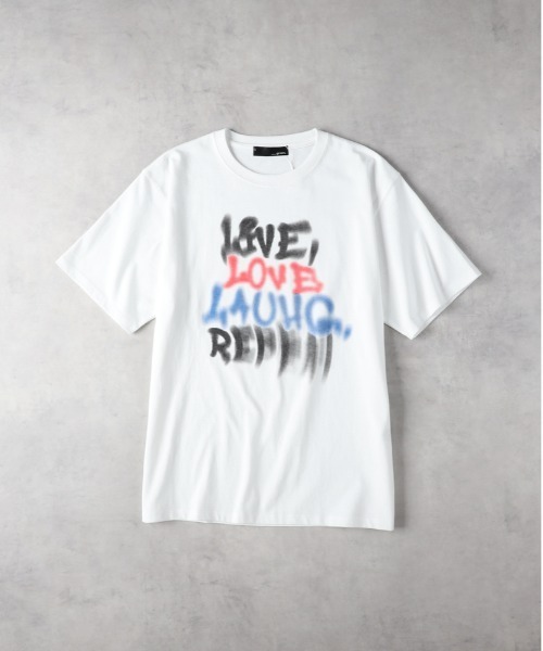 Right-on(ライトオン)の「Other(ソノタ)【メンズ】ぼかしプリントTシャツ(Tシャツ/カットソー・メンズ・ブルー/ブラック/ホワイト・M/L/XL)」の4枚目の写真