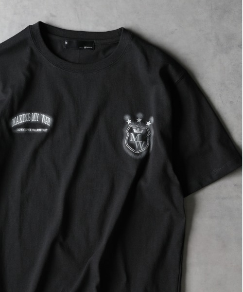 Right-on(ライトオン)の「Other(ソノタ)【メンズ】ぼかしプリントTシャツ(Tシャツ/カットソー・メンズ・ブルー/ブラック/ホワイト・M/L/XL)」の7枚目の写真