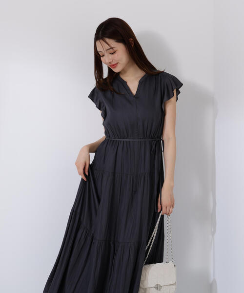 現行品！リボン付ワンピース セール】リボン付きギャザーワンピース / 1215240704