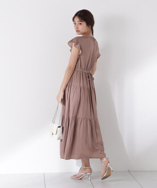 PROPORTION BODY DRESSING(プロポーションボディドレッシング)の「リボン付きギャザーワンピース / 1215240704(ワンピース・レディース・ブラウン系その他/ダークグレー/ボルドー・MEDIUM/P/S)」の19枚目の写真
