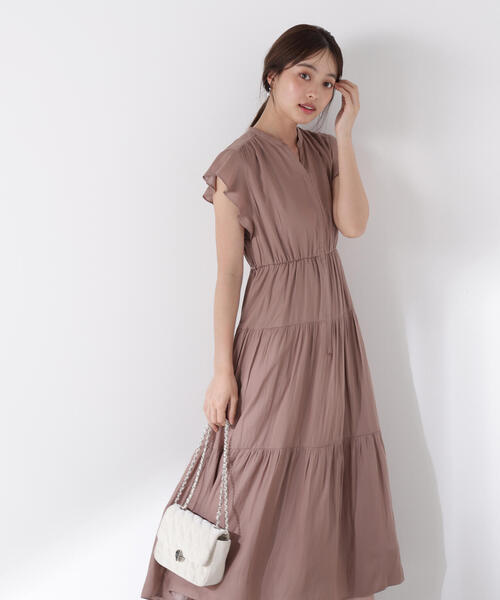 PROPORTION BODY DRESSING(プロポーションボディドレッシング)の「リボン付きギャザーワンピース / 1215240704(ワンピース・レディース・ブラウン系その他/ダークグレー/ボルドー・MEDIUM/P/S)」の20枚目の写真
