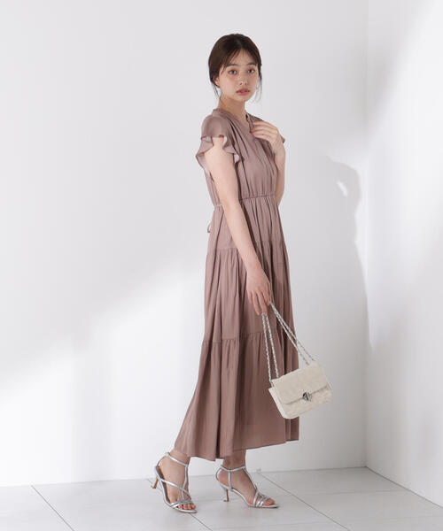 PROPORTION BODY DRESSING(プロポーションボディドレッシング)の「リボン付きギャザーワンピース / 1215240704(ワンピース・レディース・ブラウン系その他/ダークグレー/ボルドー・MEDIUM/P/S)」の21枚目の写真