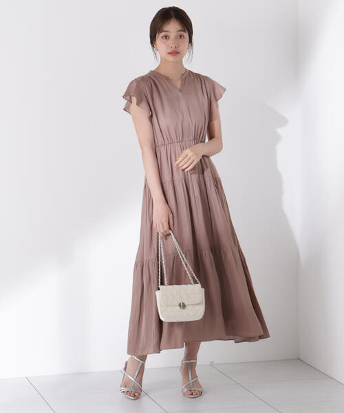 PROPORTION BODY DRESSING(プロポーションボディドレッシング)の「リボン付きギャザーワンピース / 1215240704(ワンピース・レディース・ブラウン系その他/ダークグレー/ボルドー・MEDIUM/P/S)」の22枚目の写真