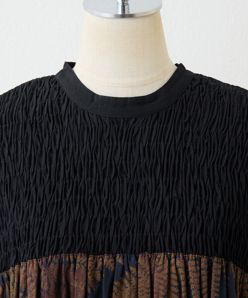 シダ柄ワンピース【SUM1 STYLE(スミスタイル)】（ワンピース