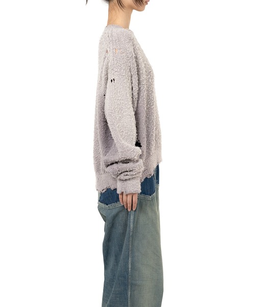 Maison MIHARA YASUHIRO（メゾンミハラヤスヒロ）の「Sun Faded Like Knit Sweater（ニット/セーター・レディース・グレー/ブラック・FREE）」の14枚目の写真